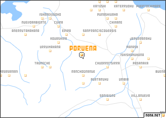 map of Poruena