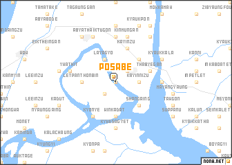 map of Posabē