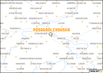 map of Posada Olchowska