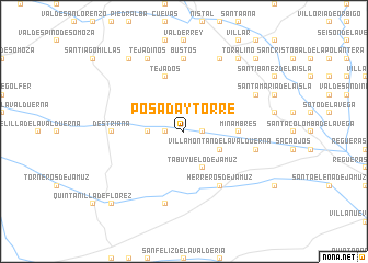 map of Posada y Torre