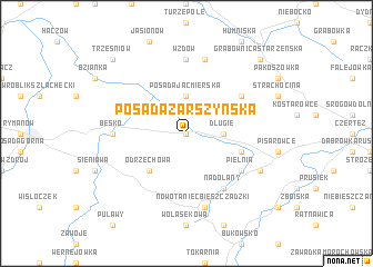 map of Posada Zarszyńska