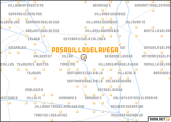 map of Posadilla de la Vega