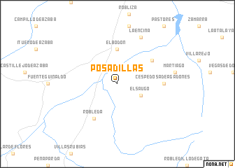 map of Posadillas