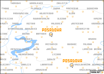 map of Posadowa