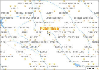 map of Posanges