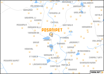 map of Posānipet