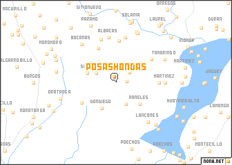 map of Posas Hondas