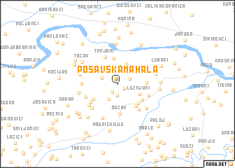 map of Posavska Mahala