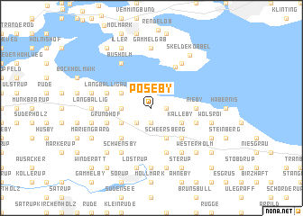 map of Poseby