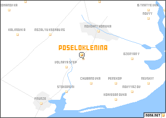 map of Posëlok Lenina