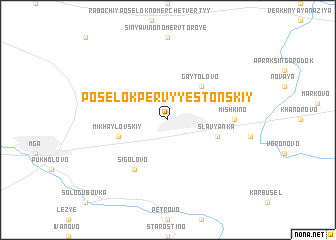 map of Posëlok Pervyy Estonskiy
