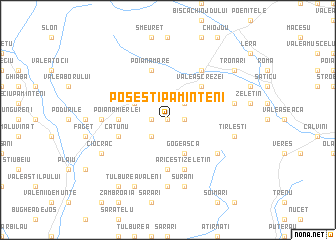 map of Poseşti-Pămînteni