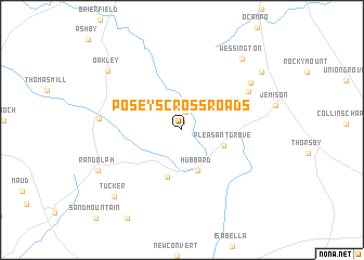 map of Poseys Crossroads