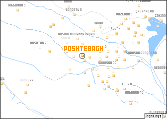 map of Posht-e Bāgh