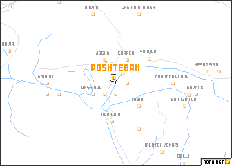 map of Posht-e Bām