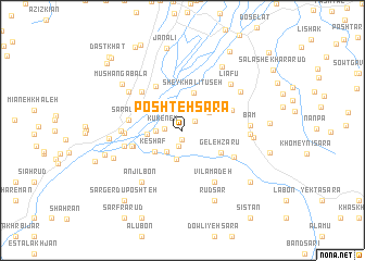 map of Poshteh Sarā