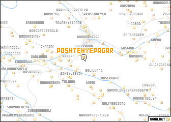 map of Poshteh-ye Pāgar