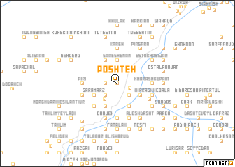map of Poshteh