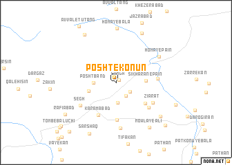 map of Posht-e Konūn