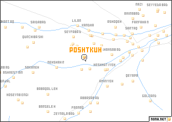 map of Poshtkūh