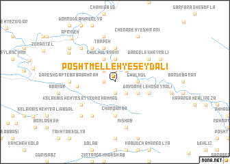 map of Posht Melleh-ye Şeyd ‘Alī