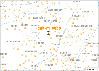 map of Posht Mesār