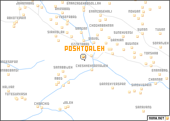 map of Posht Qal‘eh