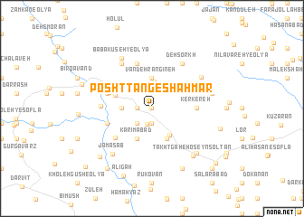 map of Posht Tang-e Shāhmār