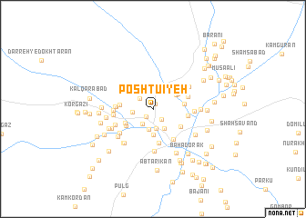 map of Poshtū\