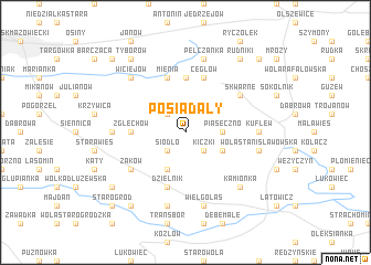 map of Posiadały