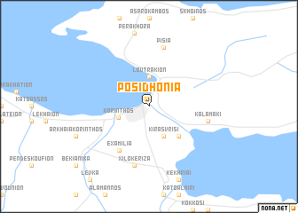 map of Posidhonía