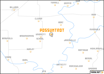 map of Possum Trot