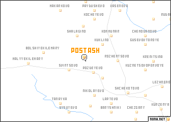 map of Postash