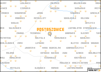 map of Postaszowice