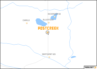 map of Post Creek