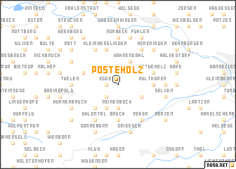 map of Posteholz