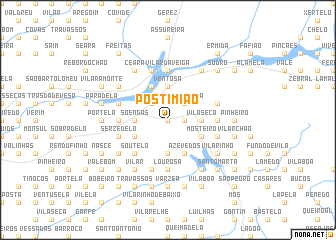 map of Postimião