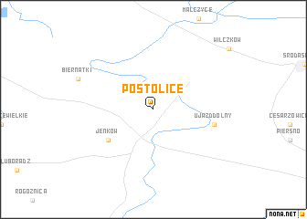 map of Postolice