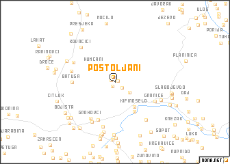 map of Postoljani