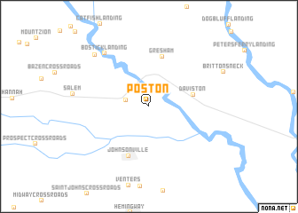 map of Poston