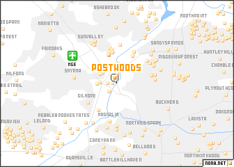 map of Postwoods