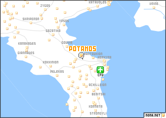 map of Potamós