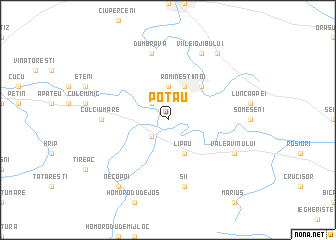 map of Potău