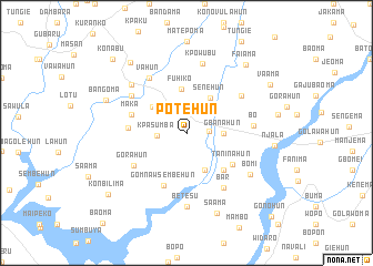 map of Potehun