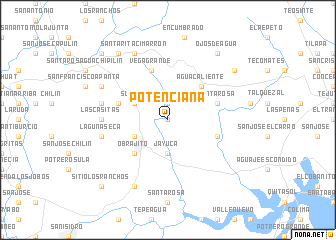 map of Potenciana