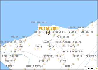 map of Potenzoni