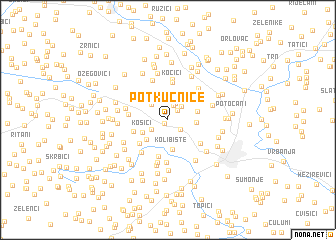 map of Potkućnice