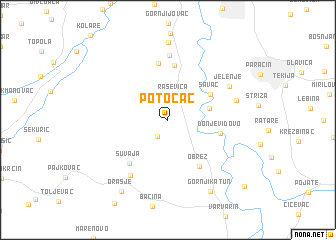 map of Potočac