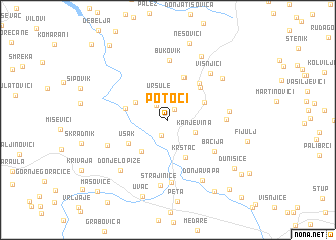 map of Potoci