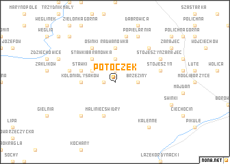 map of Potoczek